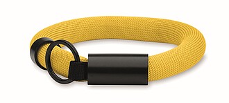Floating wristband key ring, yellow