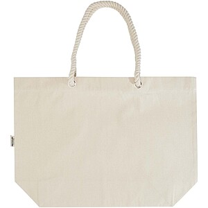 Florida 270 g/m2 GRS recycled beach tote bag 18L, natural