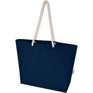 Florida 270 g/m2 GRS recycled beach tote bag 18L, navy