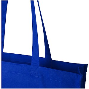 Florida 270 g/m2 GRS recycled gusset tote bag 14L, royal blue