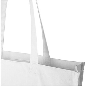 Florida 270 g/m2 GRS recycled gusset tote bag 14L, white