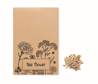 Flowers mix seeds in envelope