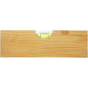 Flush bamboo spirit level with bottle opener