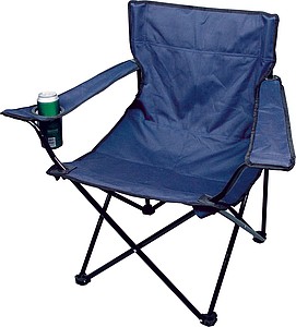 Foldable armchair, dark blue