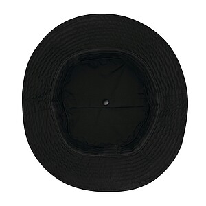 Foldable bucket hat, black
