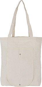 Foldable cotton (250 g/m2) carry/shopping bag