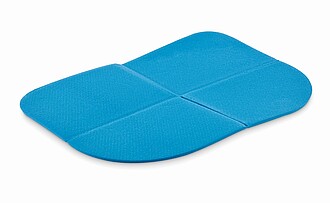Foldable outdoor seat cushion, baby blue