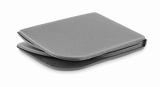 Foldable outdoor seat cushion, stone grey