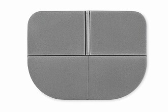 Foldable outdoor seat cushion, stone grey