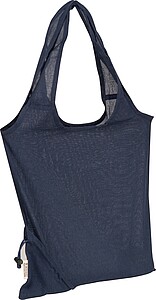 Foldable shopping bag, dark blue