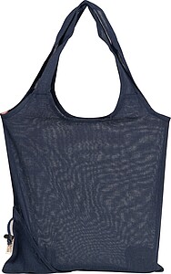 Foldable shopping bag, dark blue