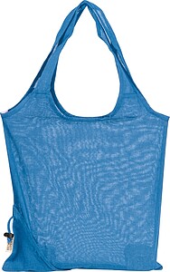 Foldable shopping bag, light blue