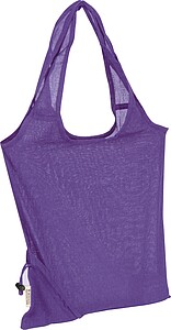 Foldable shopping bag, purple