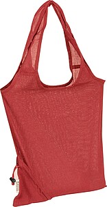 Foldable shopping bag, red