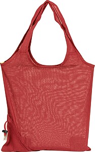 Foldable shopping bag, red