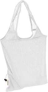 Foldable shopping bag, white