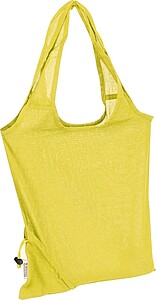 Foldable shopping bag, yellow