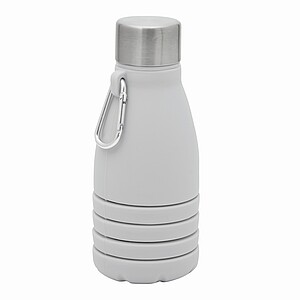 Foldable silicone bottle, grey