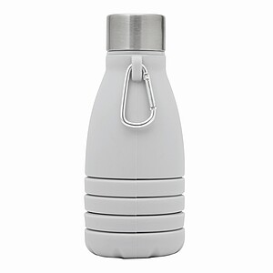 Foldable silicone bottle, grey