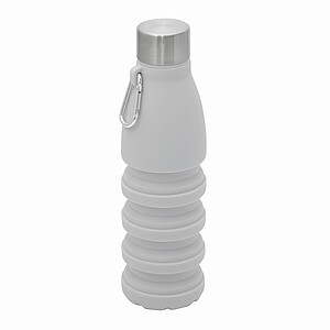 Foldable silicone bottle, grey