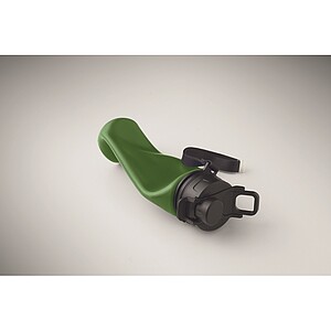 Foldable silicone sports bottle, dark green
