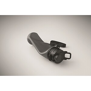 Foldable silicone sports bottle, stone grey