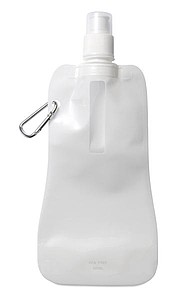Foldable water bottle, white