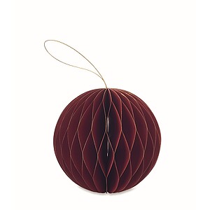 Foldable XMAS bauble hanger, red