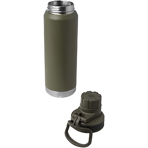 Fortis 700 ml RCS recycled stainless steel copper vacuum insulated water bottle (carbonated safe), forest green