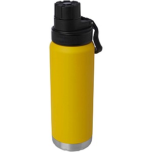 Fortis 700 ml RCS recycled stainless steel copper vacuum insulated water bottle (carbonated safe), ochre