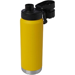 Fortis 700 ml RCS recycled stainless steel copper vacuum insulated water bottle (carbonated safe), ochre