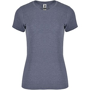 Fox short sleeve womens t-shirt, heather denim blue