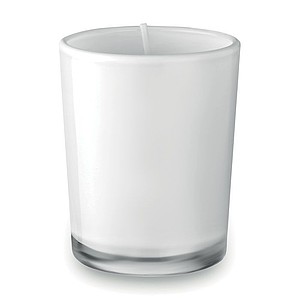Fragranced small candle, white