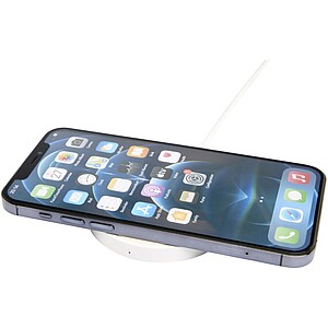 Freal 15W recycled plastic wireless charging pad, white