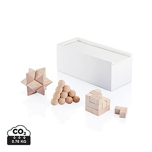 FSC® 3 pcs brain teaser set