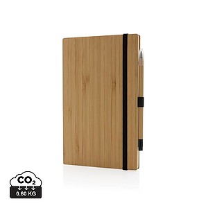 FSC® bamboo notebook and infinity pencil set