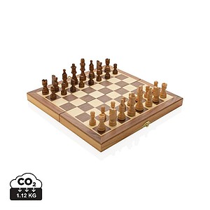 FSC® Luxury wooden foldable chess set