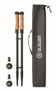 Fully adjustable nordic walking poles