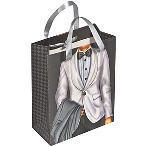 Gift bag man with a crystal