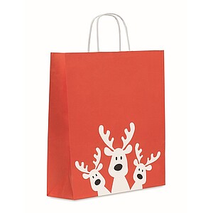 Gift paper bag large, red