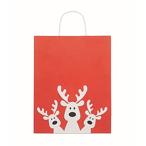 Gift paper bag large, red