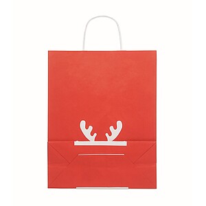 Gift paper bag large, red