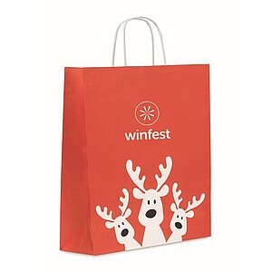 Gift paper bag large, red