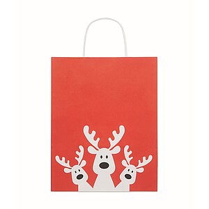 Gift paper bag medium, red