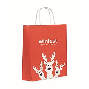 Gift paper bag medium, red