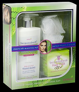 Gift set of cosmetics with snake venom
