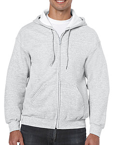 GILDAN HEAVY BLEND ADULT FULL ZIP HOODED 271gr, ash, 2XL
