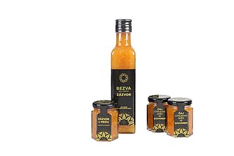 ginger set, 2 x tea, honey and syrup