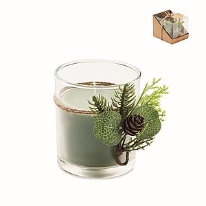 Glass candle holder