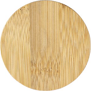 Glass candle, light blue